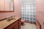 Full bathroom with tub/shower combo on 2nd floor